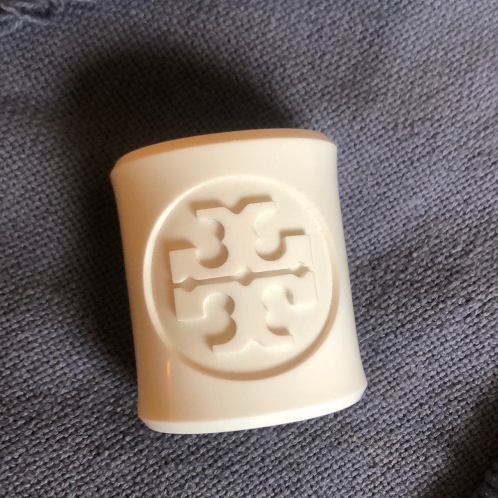 Tory Burch White Acrylic Cuff